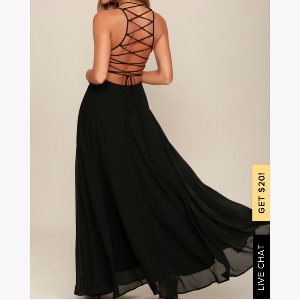 🖤Strapped black maxi dress🖤